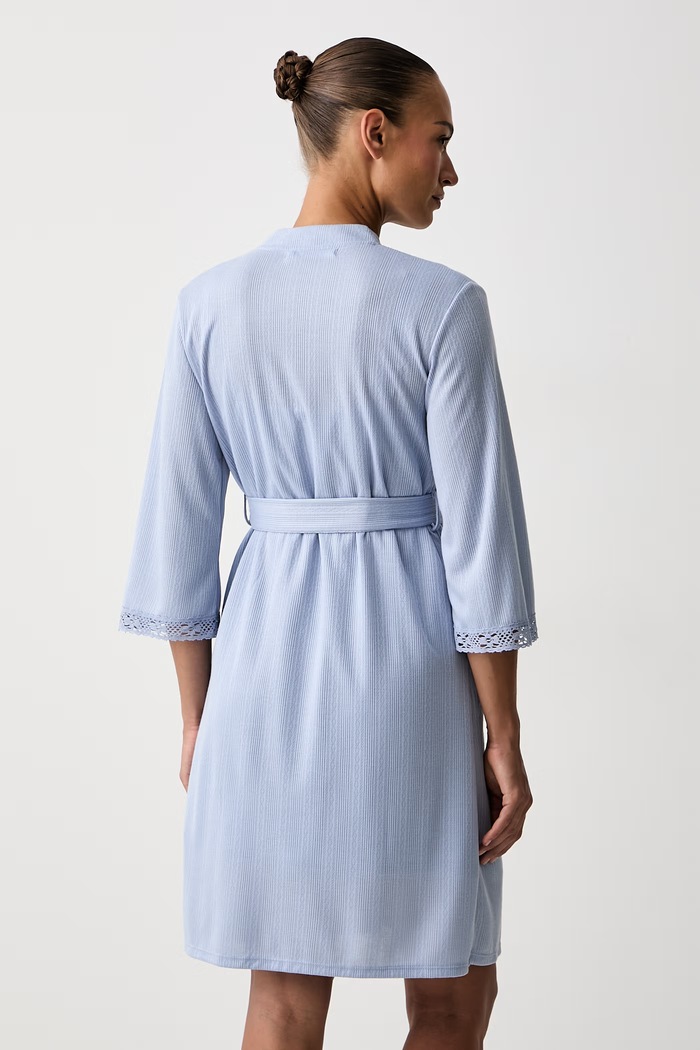 Oblečení women'secret župan dámský z viskózy 2174167 modrá
