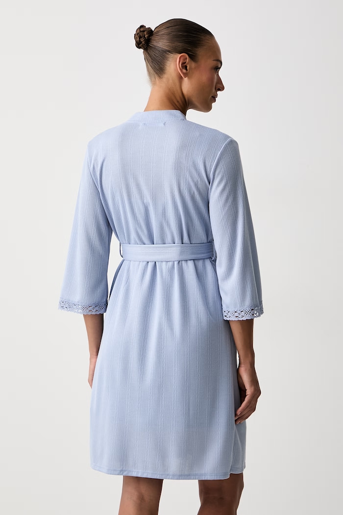 Oblečení women'secret župan dámský z viskózy 2174167 modrá
