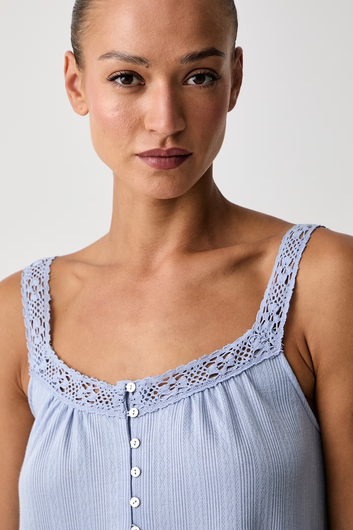 women'secret koszula nocna damska z wiskozą niebieski 3634156