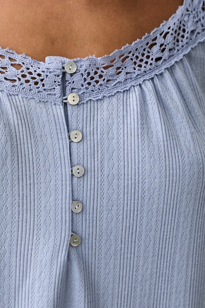 women'secret koszula nocna damska z wiskozą 3634156 niebieski