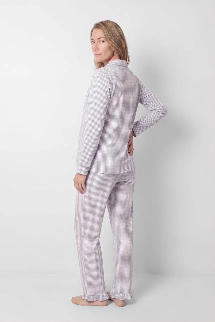 women'secret piżama dwuczęściowa damska bawełniana 4464356 niebieski AW26