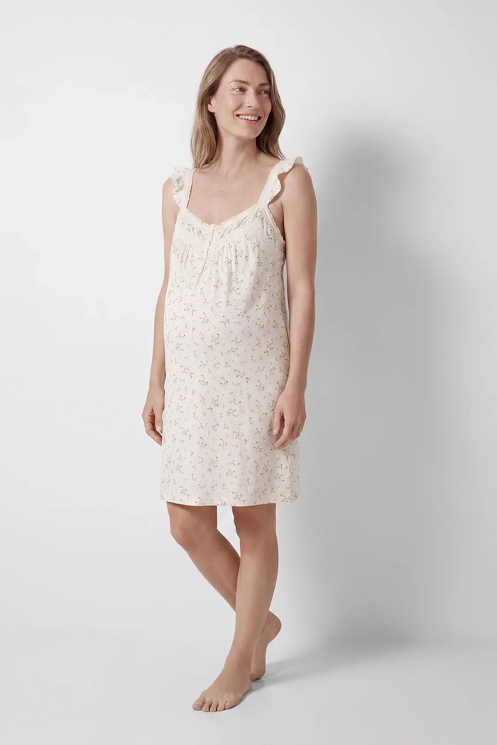 women'secret νυχτικό γυναικείο με βαμβάκι μπεζ 3634151