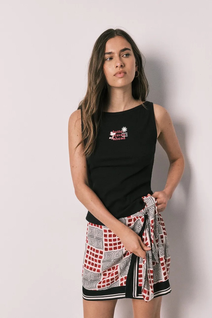 women'secret piżama damska z wiskozą czarny 3134033