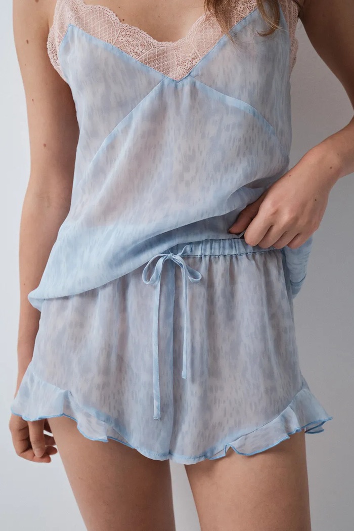 Piżama dwuczęściowa damska women'secret niebieski 2544851