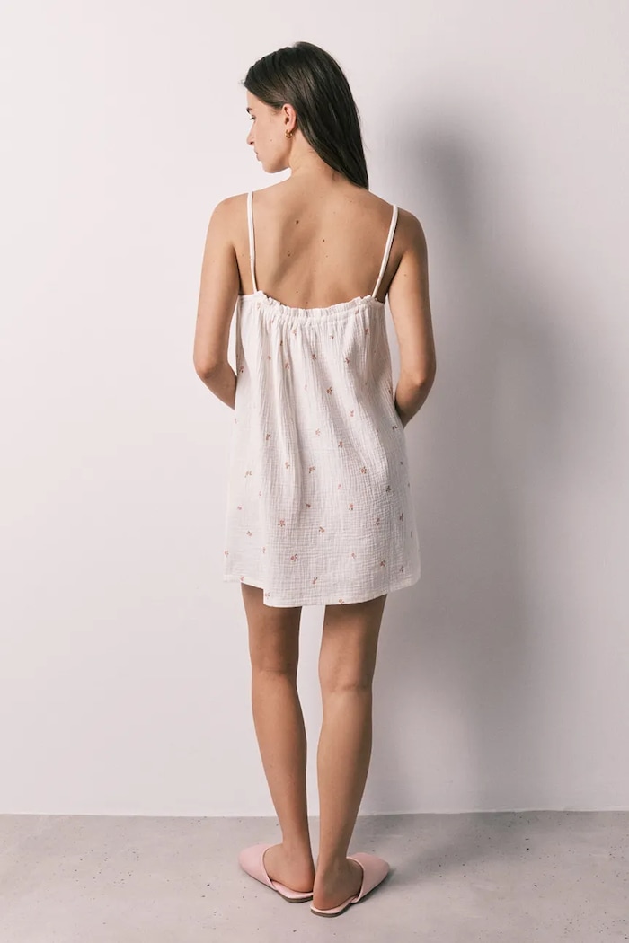women'secret koszula nocna damska bawełniana 4364643 beżowy AW26