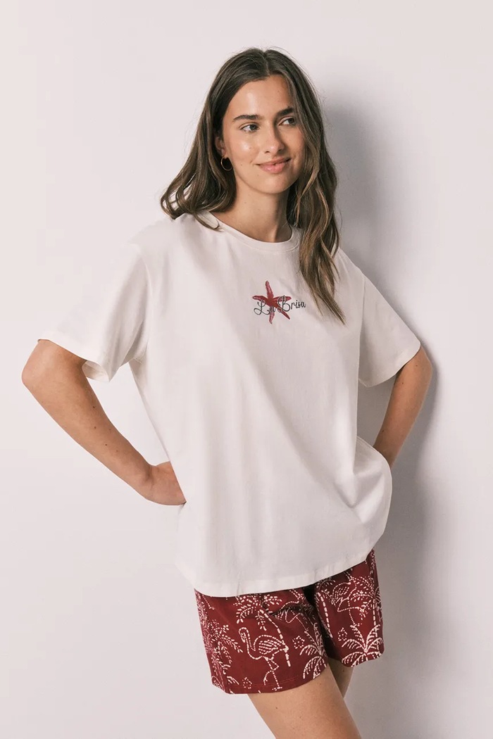 women'secret piżama damska bawełniana 3134029 beżowy AW26