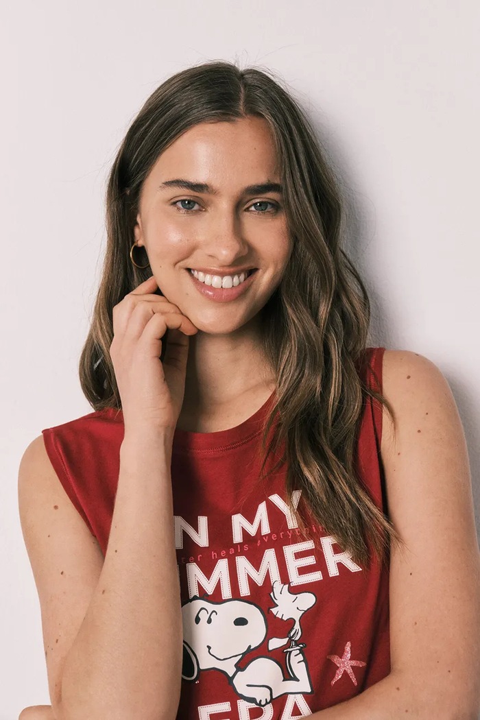 Odzież women'secret piżama damska bawełniana 3134023 czerwony