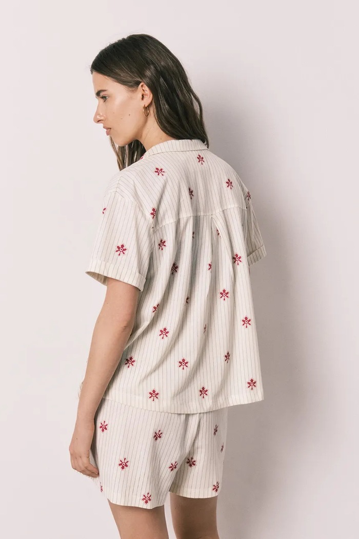 women'secret piżama dwuczęściowa damska bawełniana 3134025 beżowy AW26