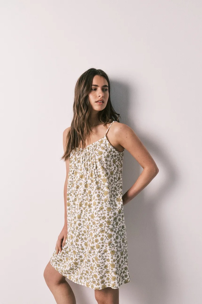 Odzież women'secret koszula nocna damska bawełniana 4364642 zielony