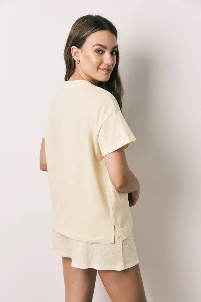 women'secret piżama damska bawełniana 3134045 żółty AW26