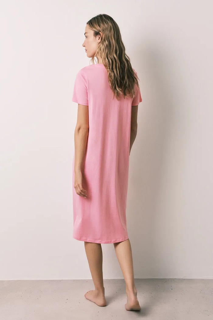 women'secret koszula nocna damska bawełniana 4444823 różowy AW26