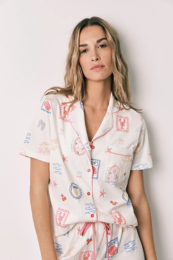 women'secret piżama damska bawełniana biały 3134043