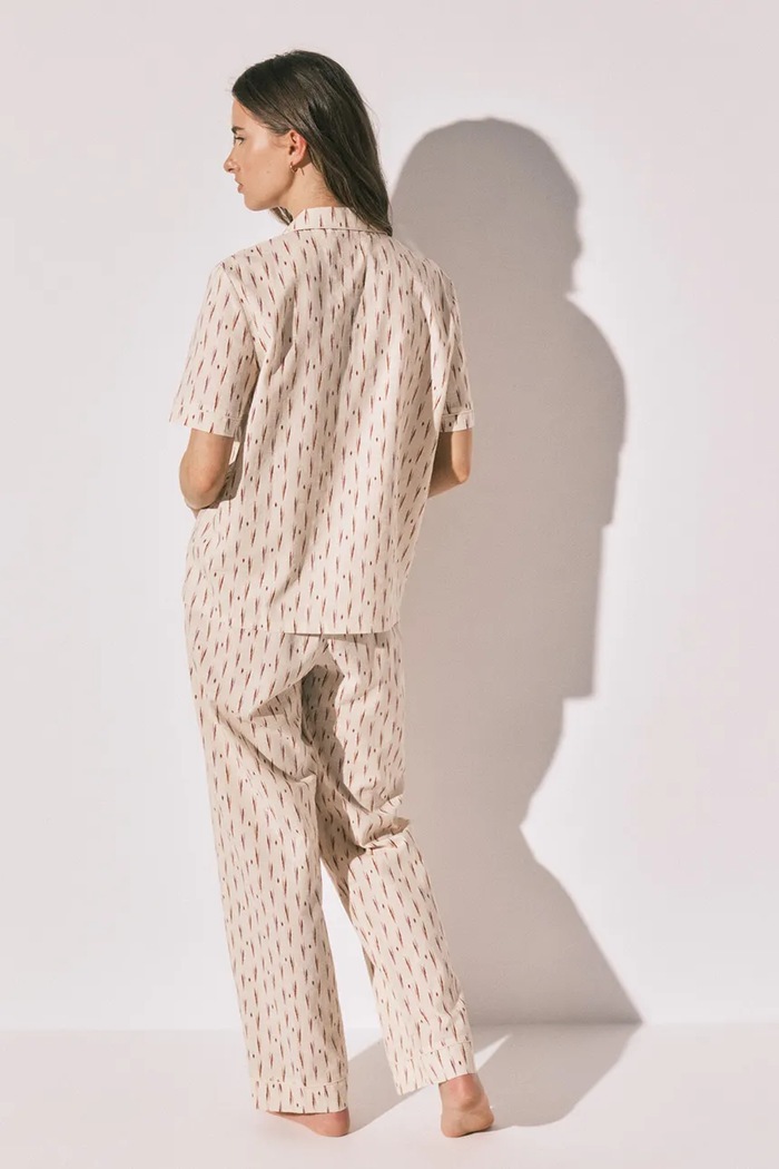 women'secret piżama dwuczęściowa damska z bawełną 3794100 beżowy AW26