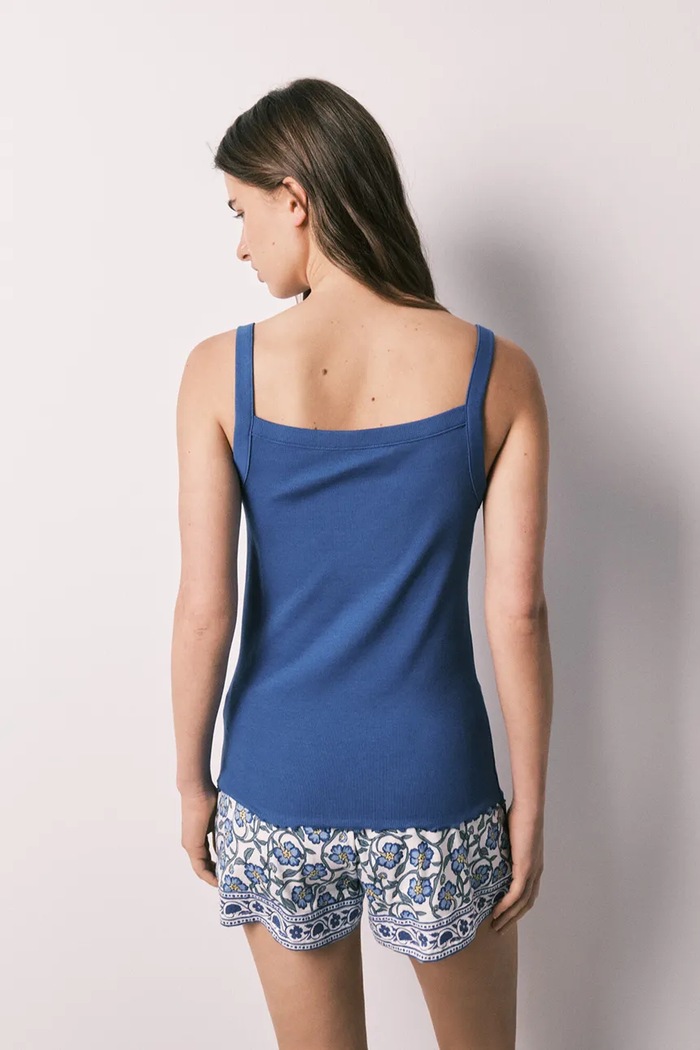 women'secret piżama damska bawełniana z elastanem 3594711 niebieski AW26