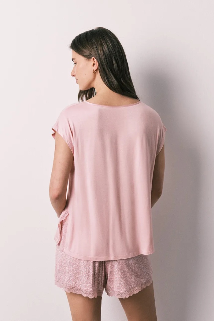 women'secret piżama dwuczęściowa damska z wiskozą 3594736 różowy AW26