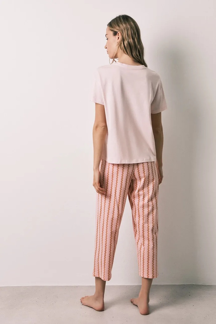 women'secret piżama dwuczęściowa damska bawełniana 3594733 różowy AW26