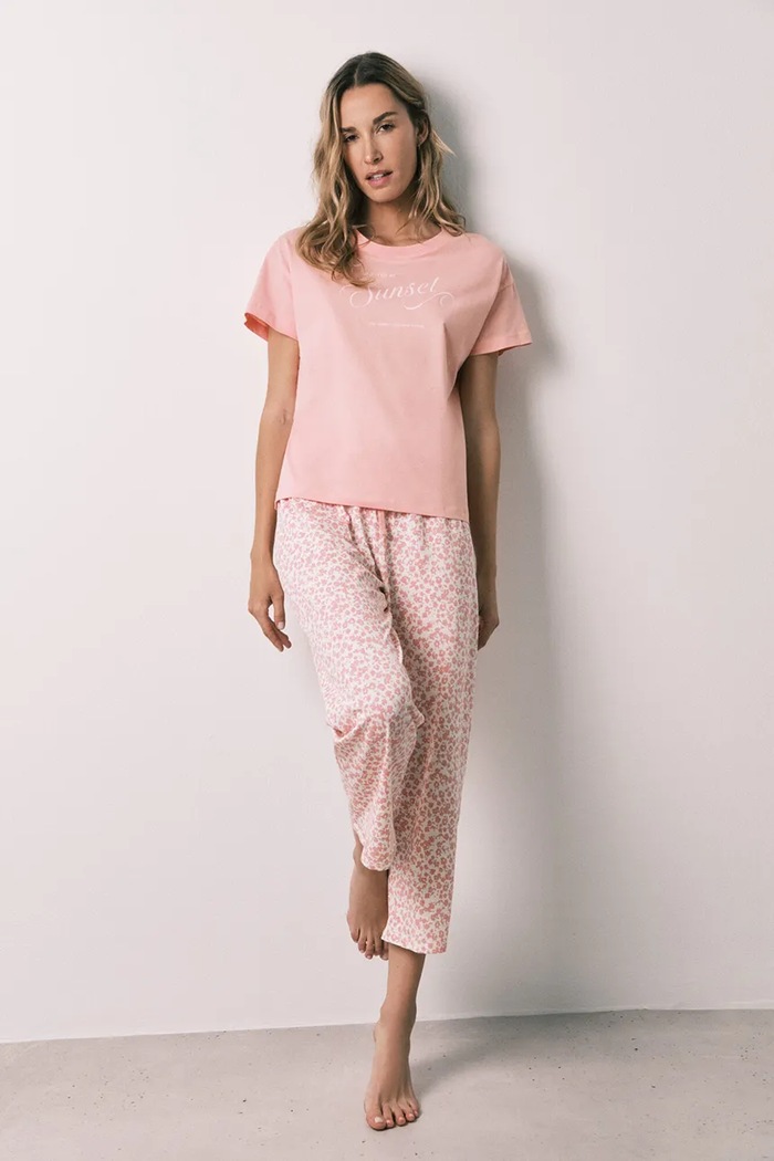 women'secret piżama damska bawełniana różowy 3594732