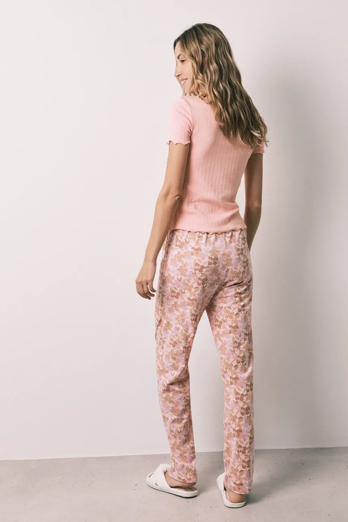 women'secret dvoudílné pyžamo dámské s bavlnou 3594715 růžová AW26