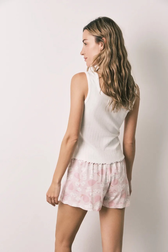 women'secret piżama dwuczęściowa damska z bawełną 3594708 beżowy AW26