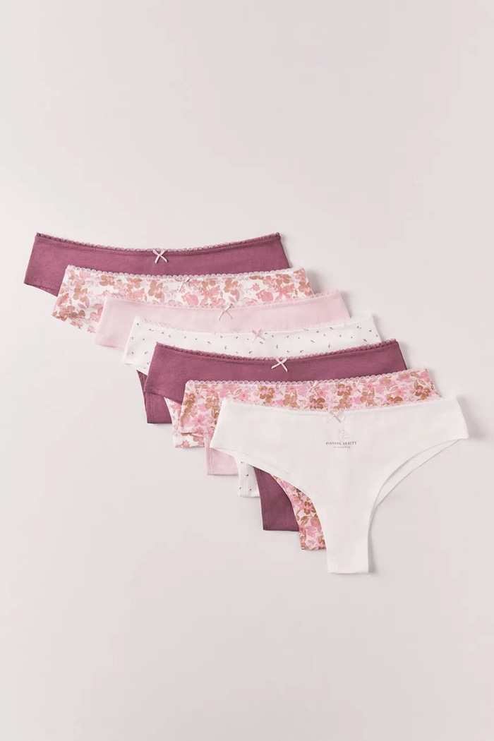 women'secret figi damskie z bawełną 7-pack multicolor 4934522