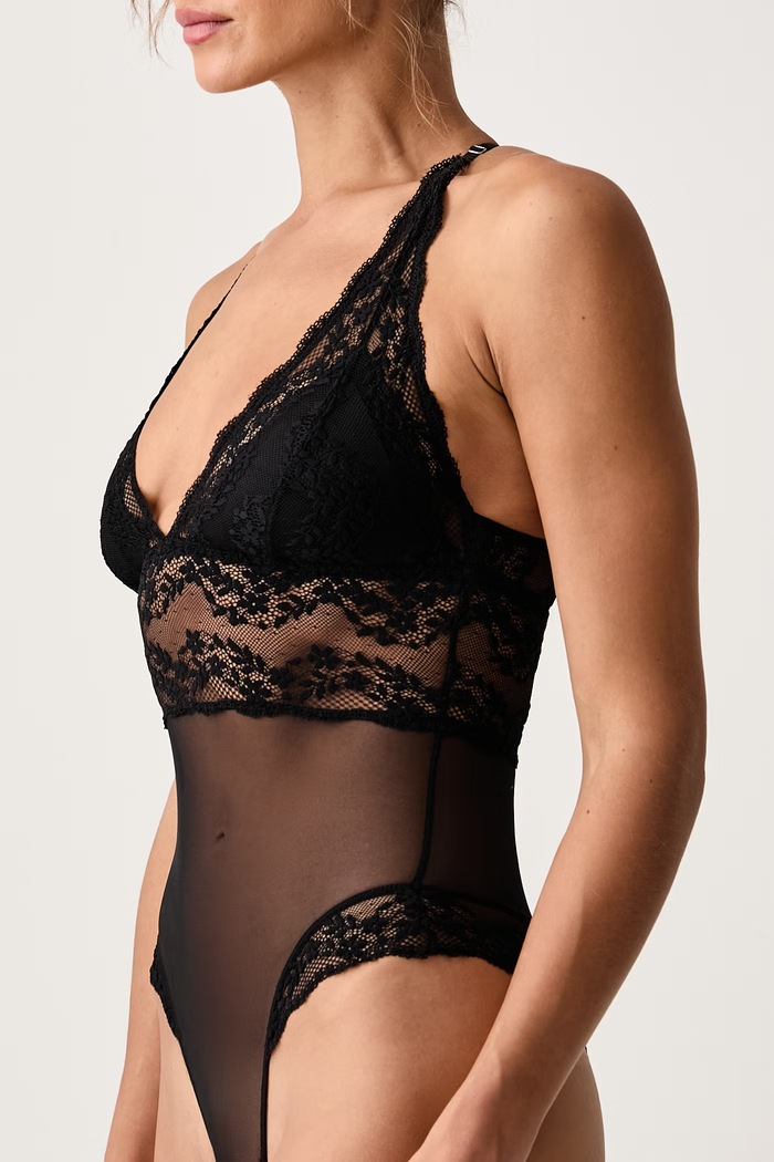 Odzież women'secret Body damskie koronkowe 7914155 czarny