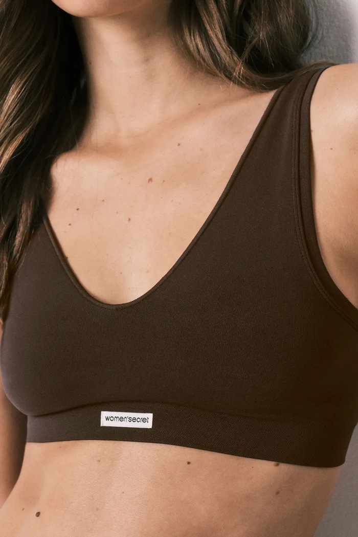 Top bieliźniany women'secret 5104058 brązowy