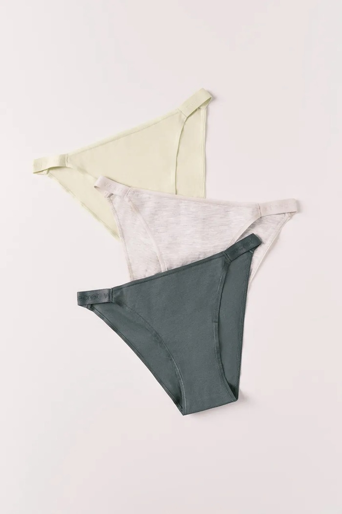women'secret figi damskie bawełniane z elastanem 3-pack multicolor 4934534