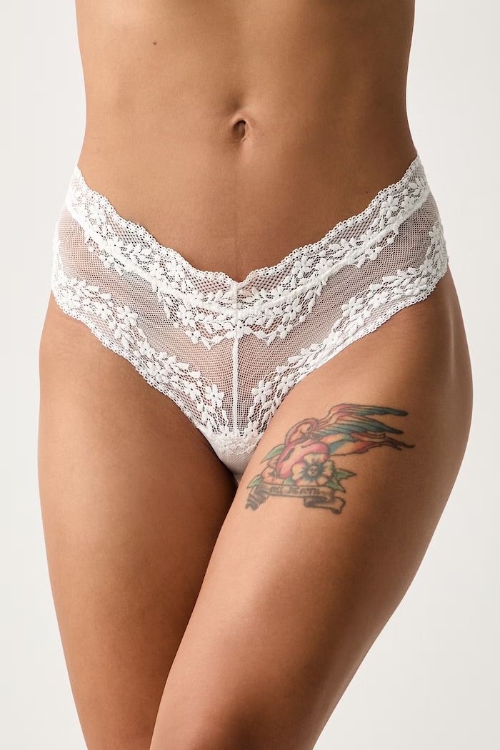 women'secret brazyliany damskie koronkowe beżowy 8324066