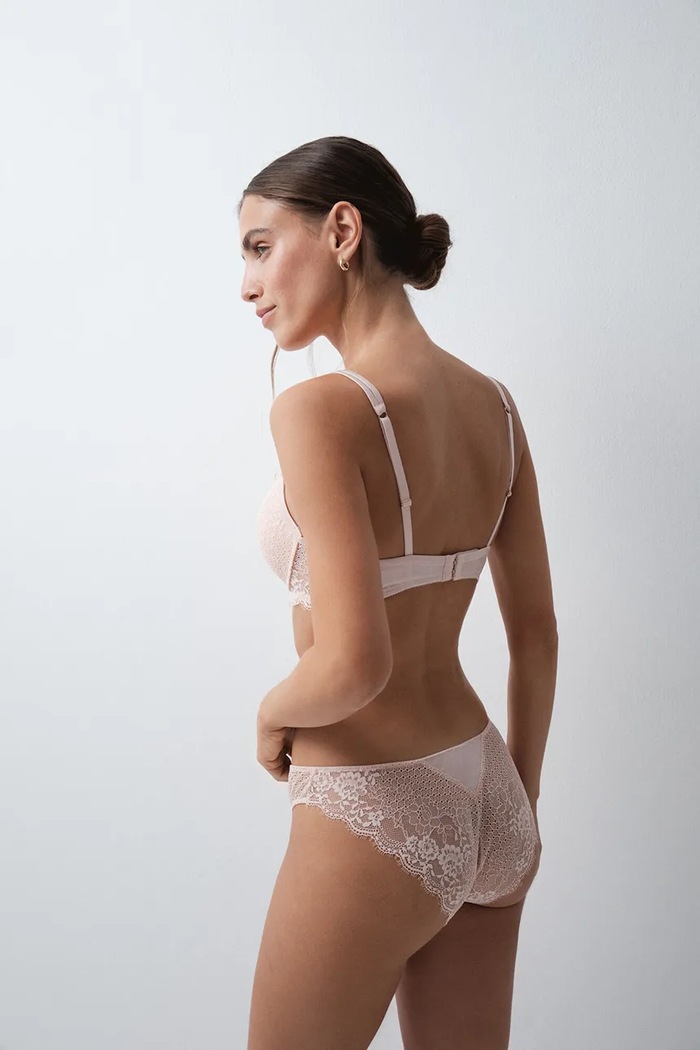 Oblečenie women'secret Nohavičky dámske čipkované 5354914 ružová