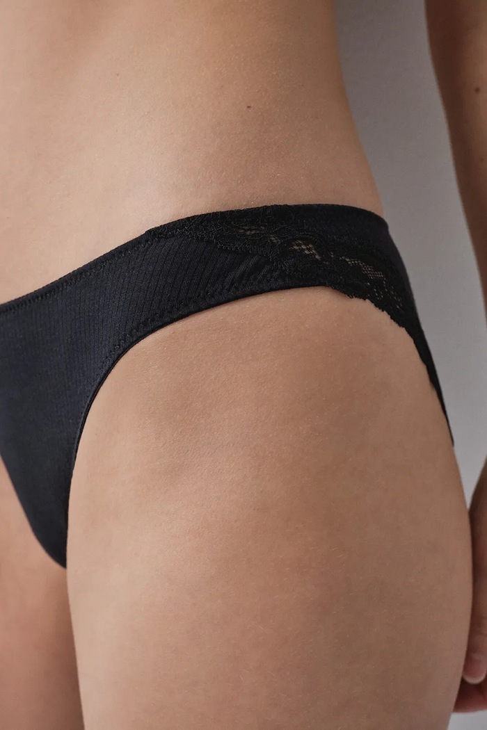 Figi damskie z bawełną women'secret 4634286 czarny