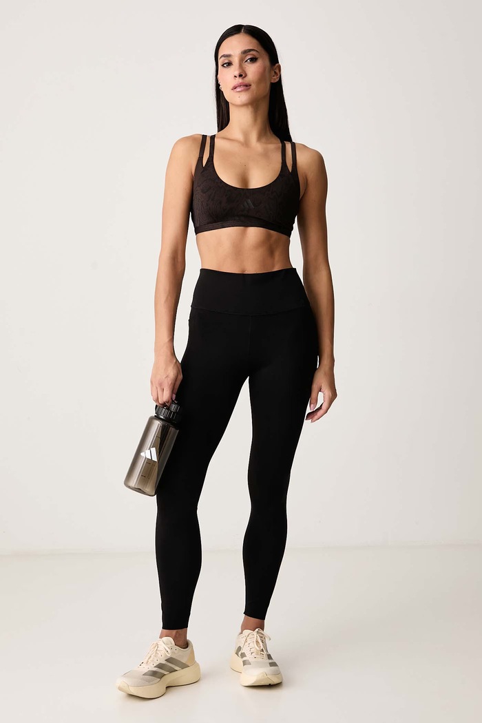 adidas Performance Športni nedrček Optime Workout KG4723 rjava AW26