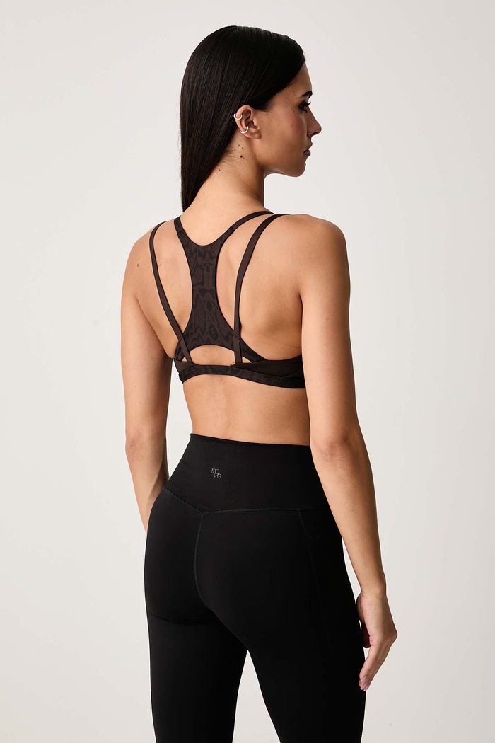 Oblačila adidas Performance Športni nedrček Optime Workout KG4723 rjava