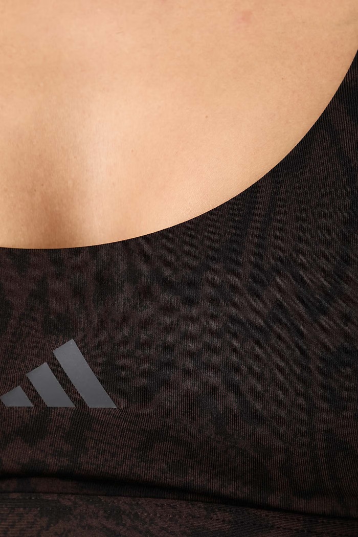 Športni nedrček Optime Workout adidas Performance rjava KG4723