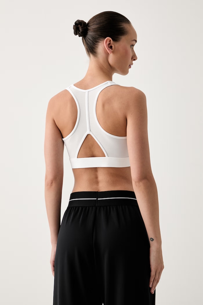 Odzież adidas Performance biustonosz sportowy PrimeliftReact JE3771 biały