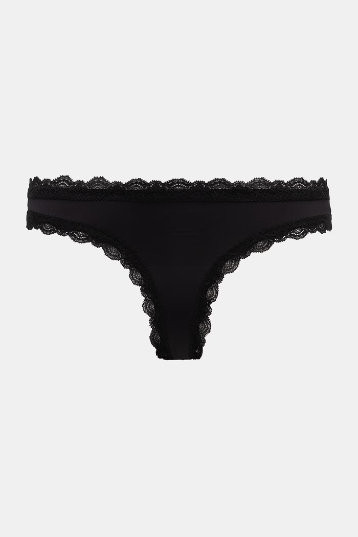 Karl Lagerfeld Chiloți g-string pentru femei pachet de 3 B3W47012 negru AW26