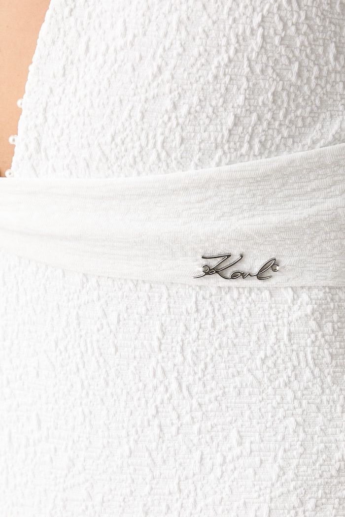 Karl Lagerfeld strój kąpielowy jednoczęściowy damski biały B3W46040