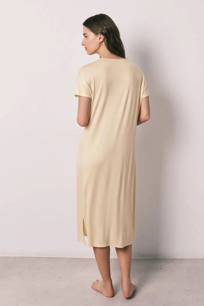 women'secret cămașă de noapte pentru femei cu vâscoză 4363637 galben AW26