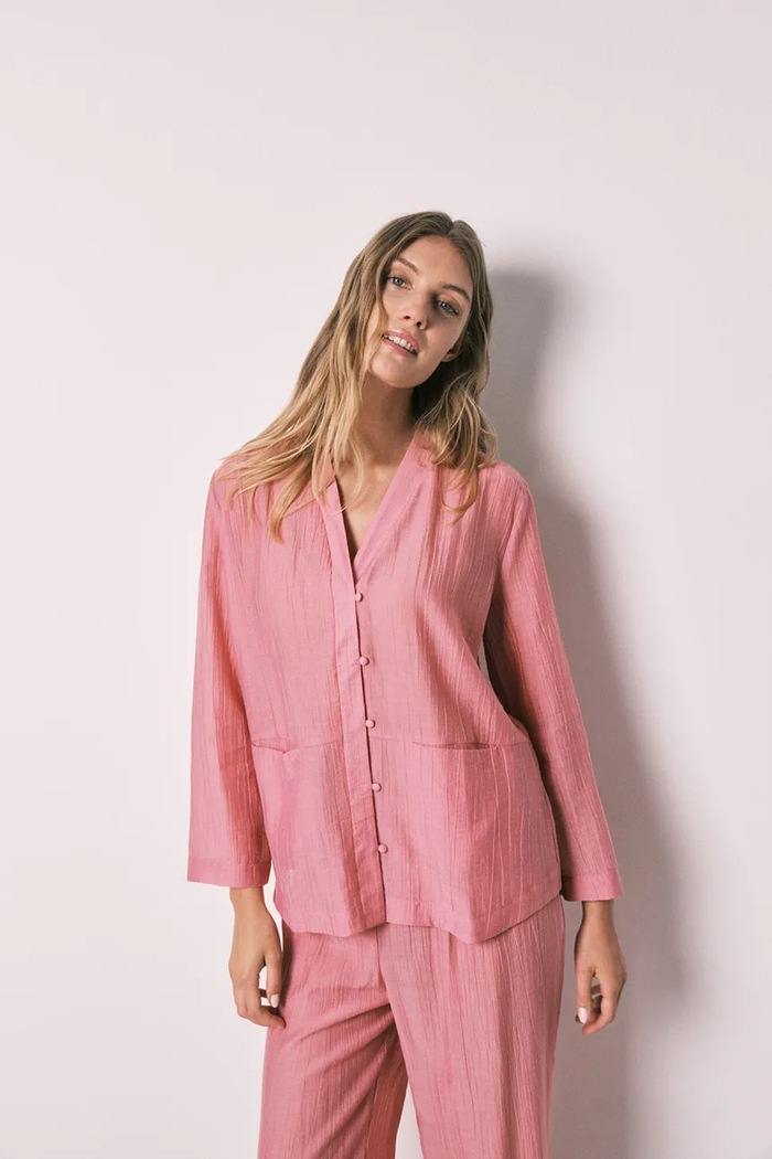 Oblečenie women'secret dvojdielne pyžamo dámske 2543717 ružová