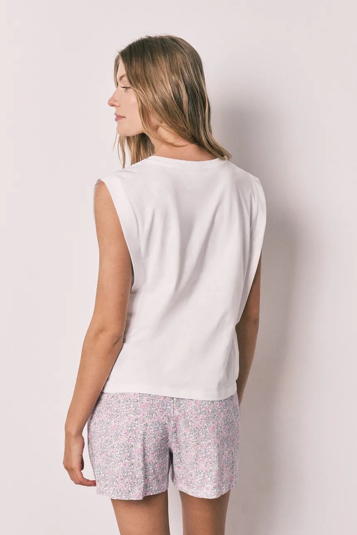 women'secret pijama din două piese pentru femei. din bumbac 3133527 alb AW26