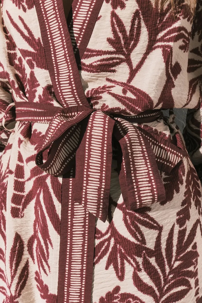 women'secret kimono pentru femei cu vâscoză 4923680 burgundia