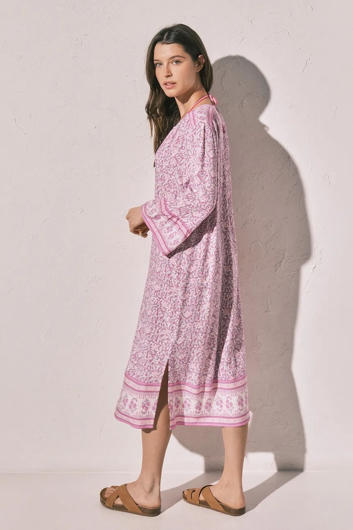 women'secret koszula piżamowa damska z wiskozy 4923666 fioletowy AW26
