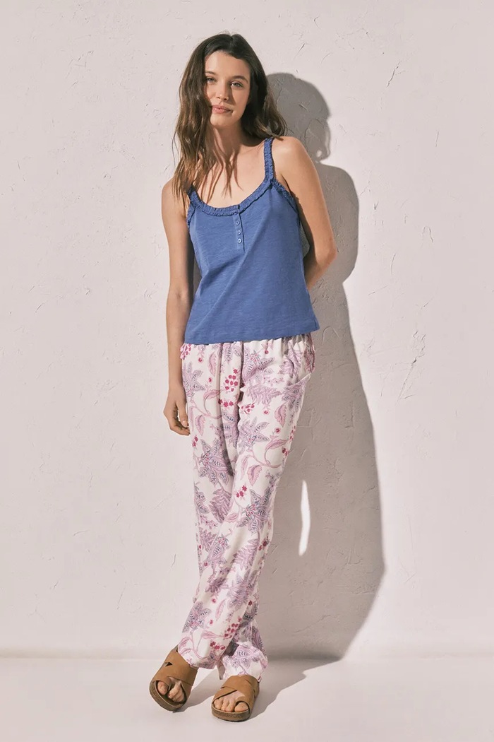 Îmbrăcăminte women'secret top de pijama pentru femei. din bumbac 3273298 albastru