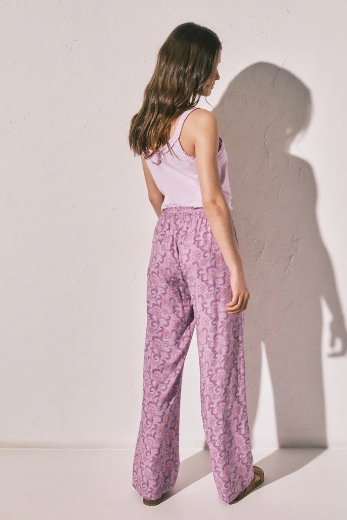 Oblečenie women'secret pyžamové nohavice dámske z viskózy 3703239 fialová