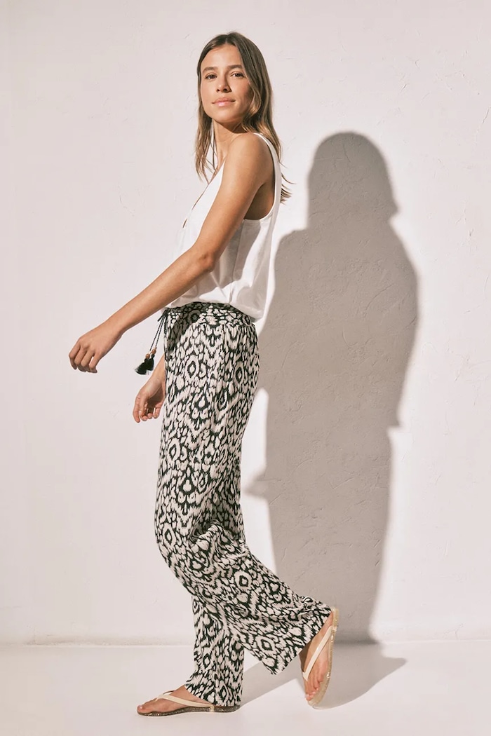 women'secret Pantaloni de pijama femei din vâscoză 3703247 bej