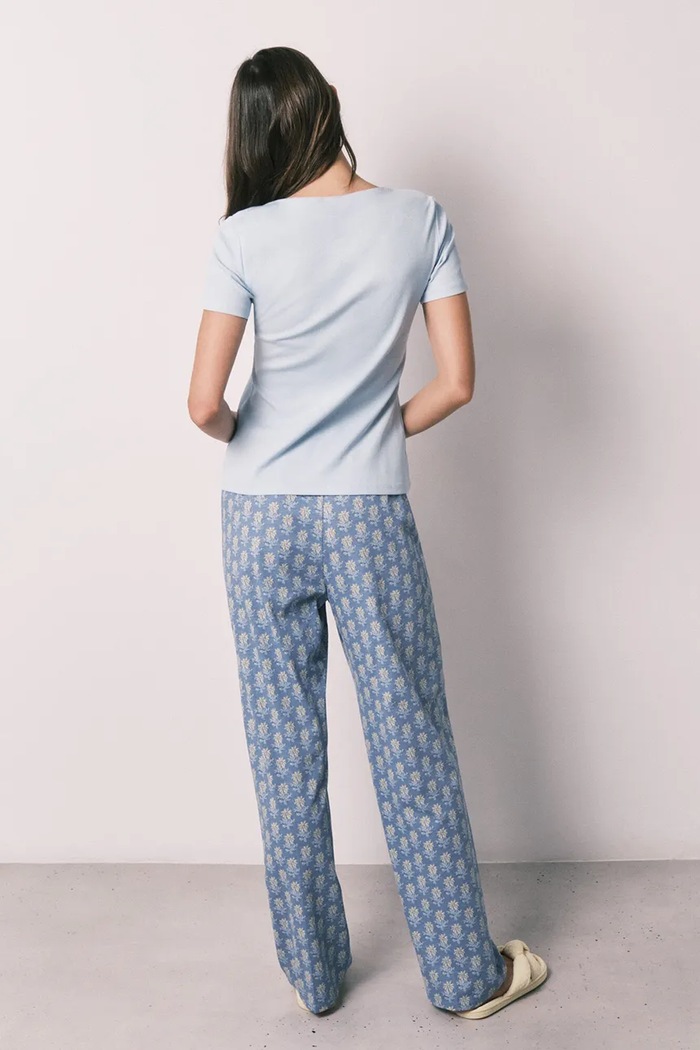 women'secret pijama pentru femei, din bumbac 3593069 albastru AW26