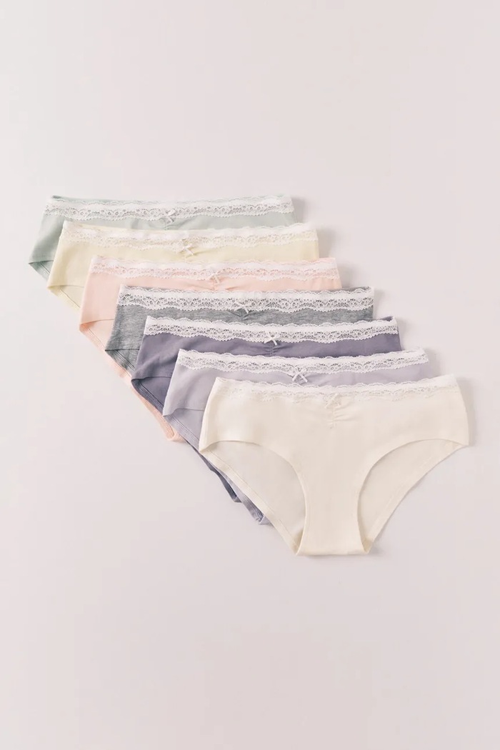 women'secret figi damskie bawełniane z elastanem 7-pack multicolor 4933689