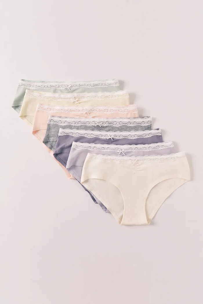 women'secret figi damskie bawełniane z elastanem 7-pack multicolor 4933689