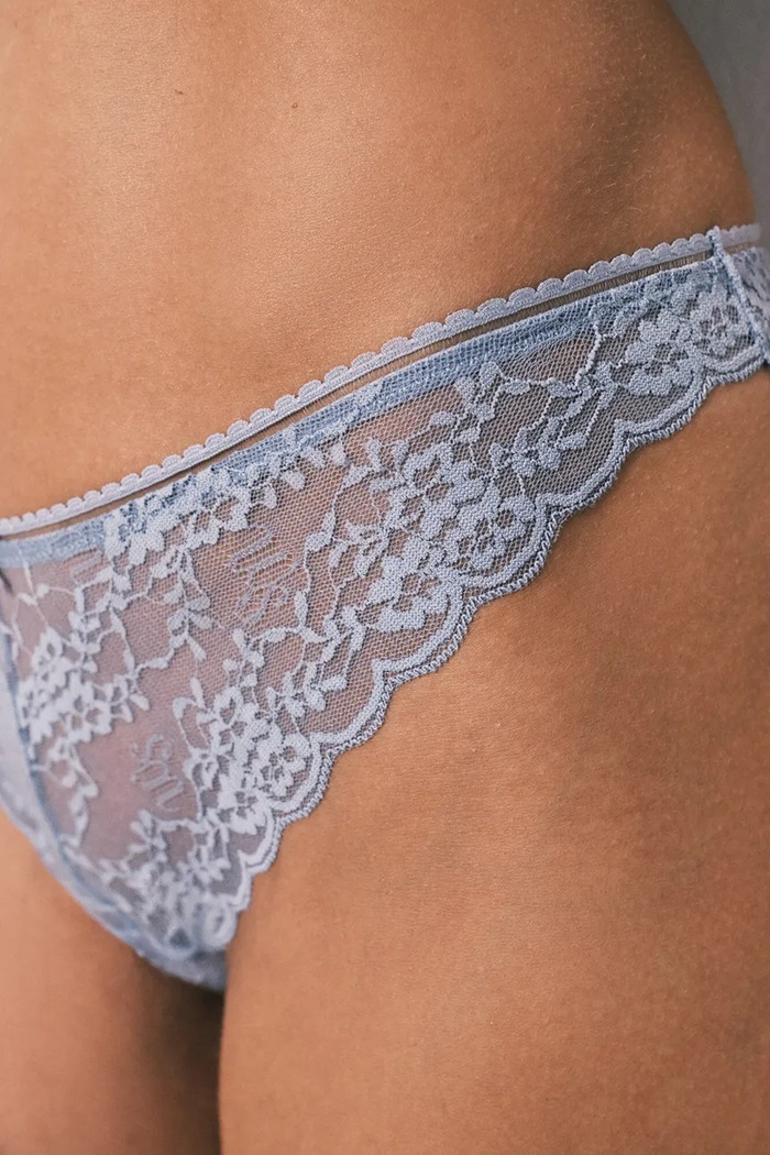women'secret chiloți full brief pentru femei, din dantelă albastru 4213808