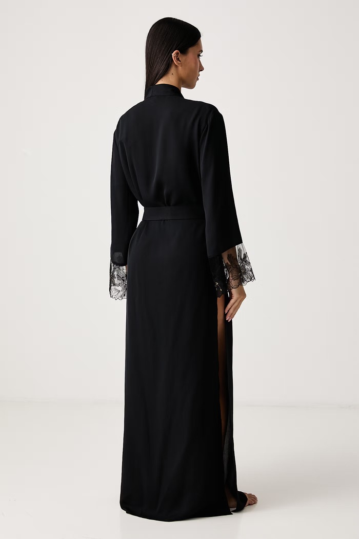 Odzież Guess Szlafrok damski ADELE O6BK01.W3476 czarny