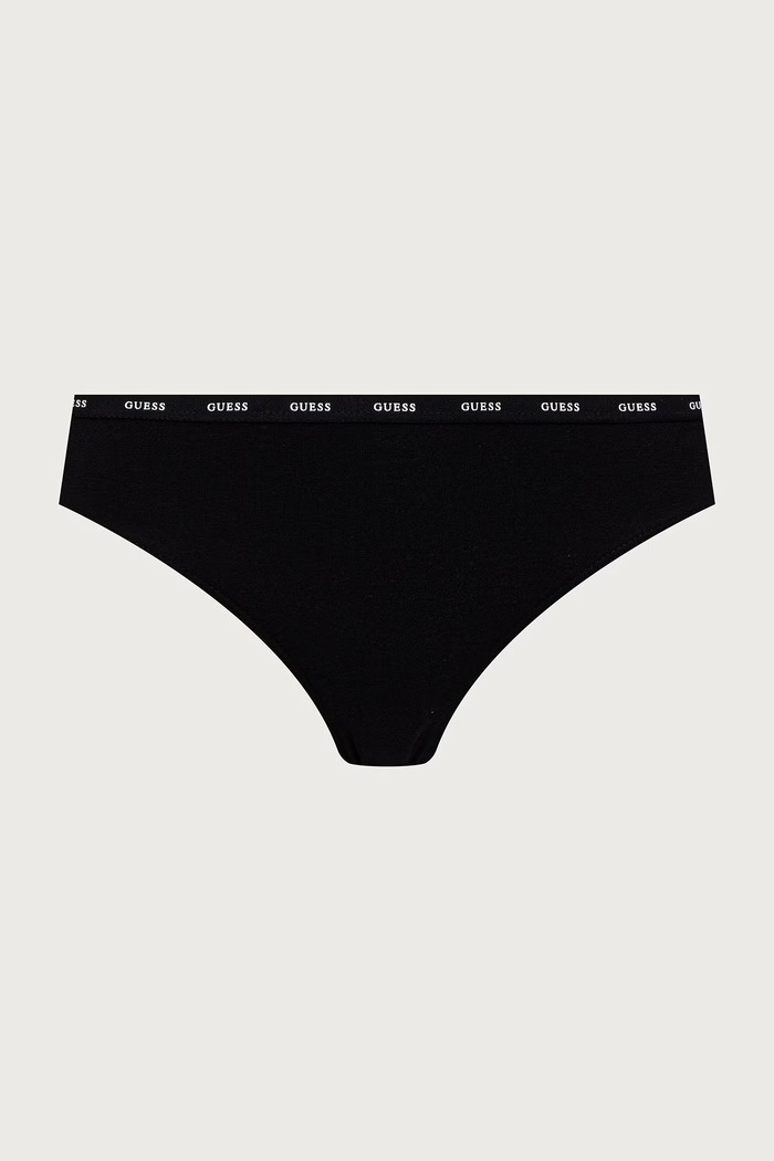 Guess Figi damskie bawełniane z elastanem ARIA 3-pack O6BG03.K5996 czarny AW26
